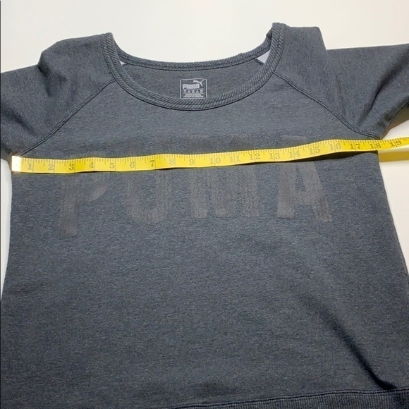 Puma Scoop Neck Spell-Out Pullover Gray S‎ - Picture 5 of 7